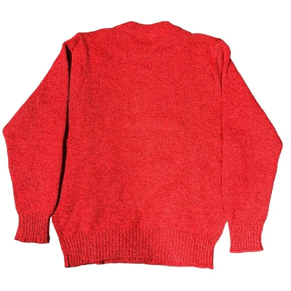 Vintage L.L Bean Red Wool and Nylon Sweater Size Large - Picture 4 of 4